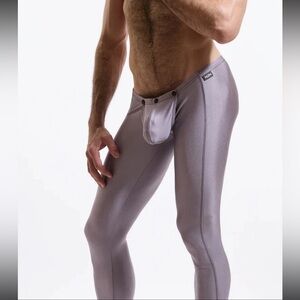 NWT N2N Bodywear TC27 Titan Tights W/ Snap Pouch - Medium - Light Charcoal